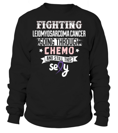 Chemo-Leiomyosarcoma Cancer Awareness Ribbon Shirt Sweatshirt Unisex