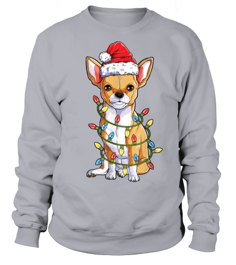 Chihuahua Santa Christmas Tree Lights Xmas Boys Do Sweatshirt Unisex