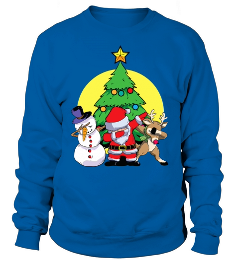 Dabbing Santa Elf Friends Christmas Kids Boys Men Sweatshirt Unisex