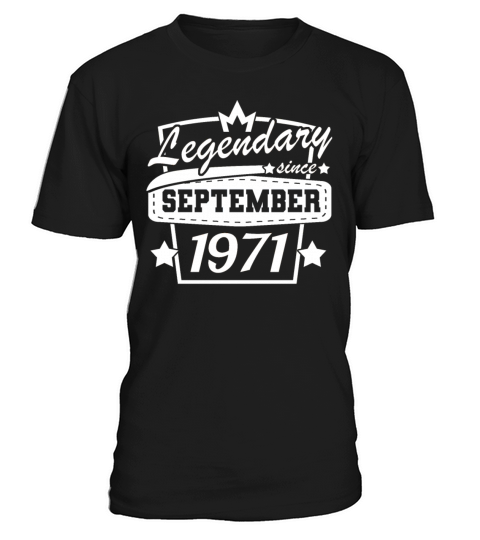 50th birthday September 1971 vintage retro T-Shirt Unisex