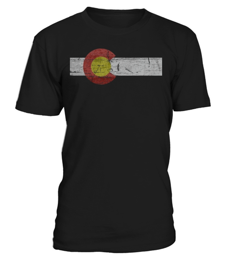 Aged Colorado Flag Vintage Style State Patriotic L T-Shirt Unisex