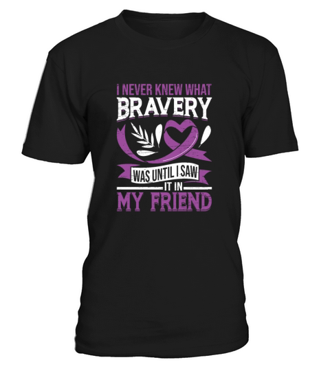Bravery Epilepsy Purple Ribbon Epileptic Epilepsy T-Shirt Unisex