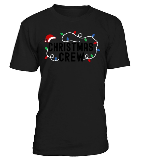 Christmas Crew Lights Grunge Hat Matching Pajama T-Shirt Unisex