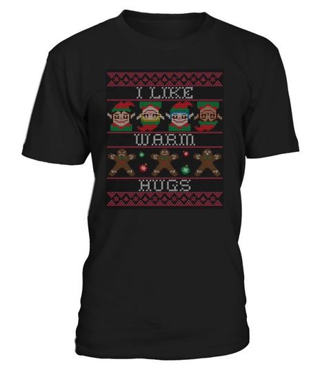 christmas ugly i like warm hugs green elfs T-Shirt Unisex