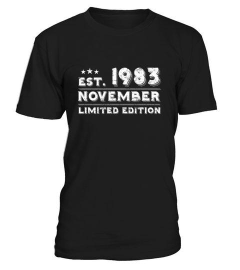Est November 1983 - Birthday Present - Vintage T-Shirt Unisex