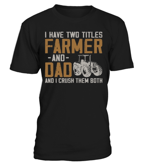 Farming Farmer Dad Father Vintage T-Shirt Unisex
