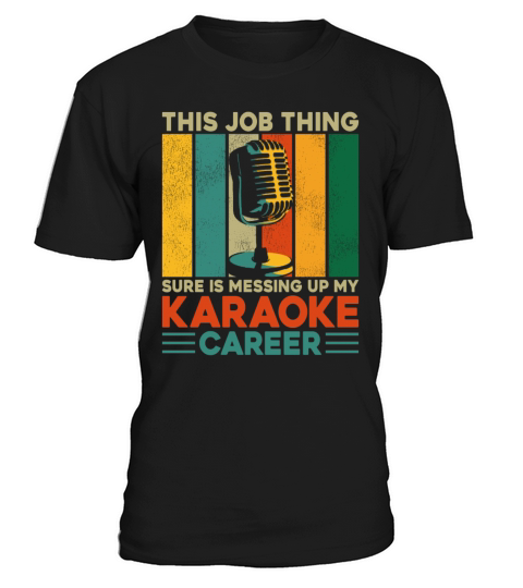 Karaoke Singer Retro Vintage This T-Shirt Unisex