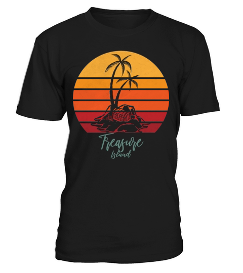 Treasure Island - Sunset Retro Vintage Style T-Shirt Unisex