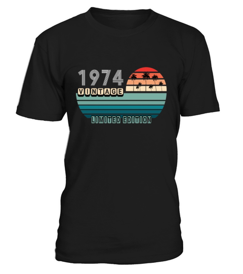 Vintage Birthday Birthday Retro 1974 Limited T-Shirt Unisex