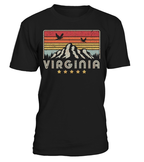 Virginia Retro Style Va Usa T-Shirt Unisex