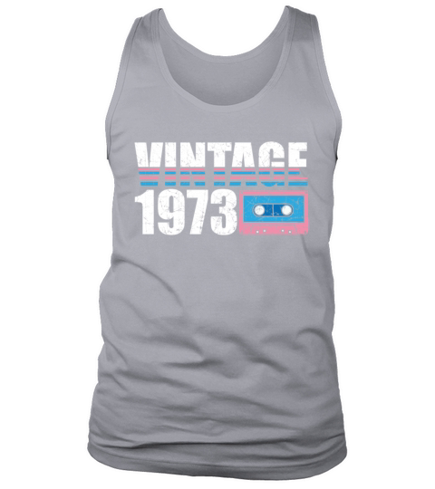 1973 Vintage born in Retro age Birthday gift idea Tank Top Unisex