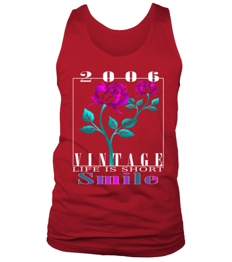 2006 Born Vintage Rose Gift Tank Top Unisex