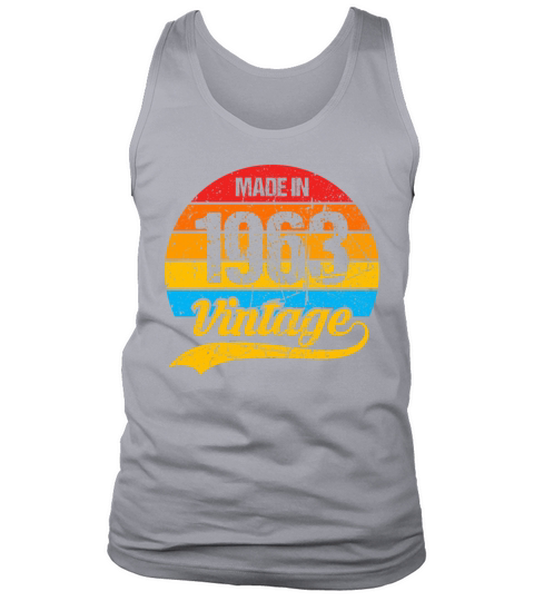 60 Years Vintage 1963 Retro 60th Birthday Tank Top Unisex