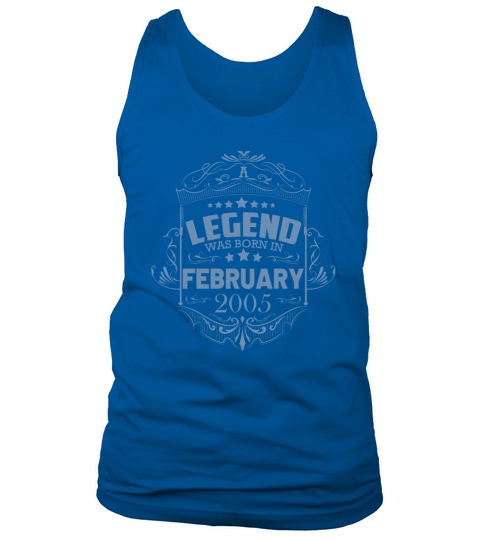 A legend was born in February 2005 Tank Top Unisex