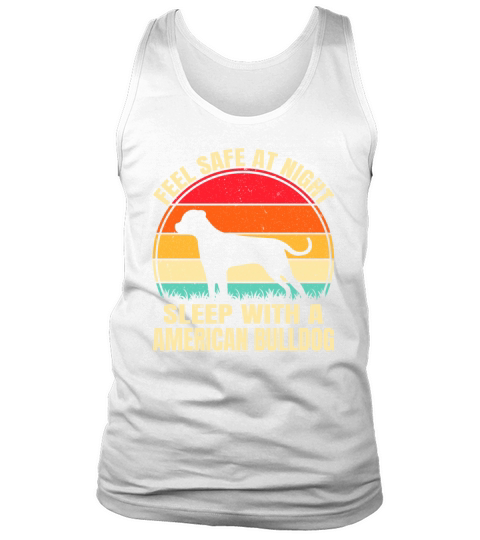 American Bulldog Dog Retro Vintage Tank Top Unisex