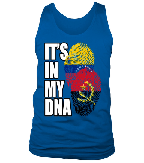 Angolan And Venezuelan Mix Heritage DNA Flag Tank Top Unisex