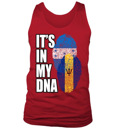 Barbadian And Honduran Mix Heritage DNA Flag Tank Top Unisex