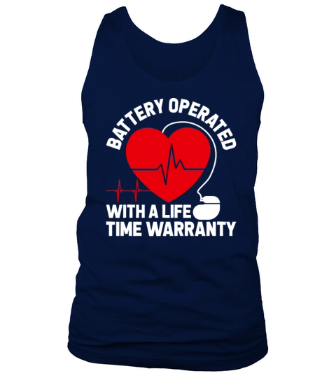 Battery Operated Pacemaker Recipient Heart Attack Tank Top Unisex