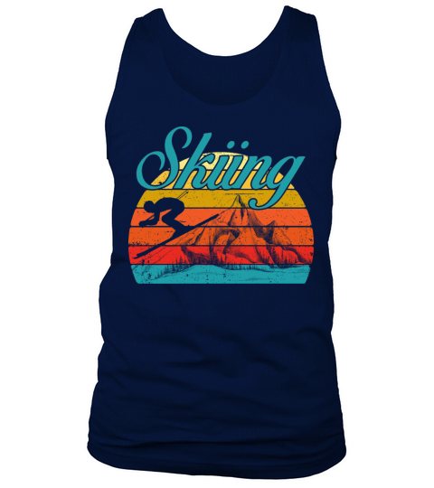 Best Retro vintage Sunset ski t shirts Tank Top Unisex