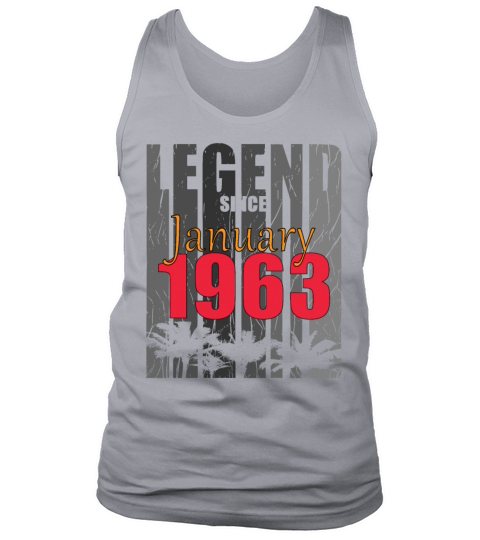 Birth Month January 1963 Vintage Tank Top Unisex