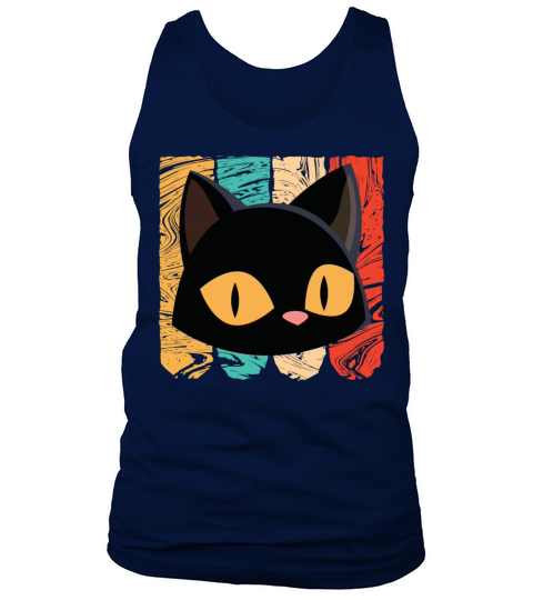 Black Cat With Colorful Style Tank Top Unisex