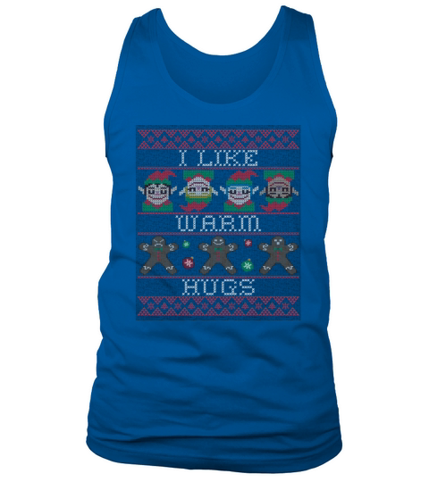 christmas ugly i like warm hugs green elfs Tank Top Unisex