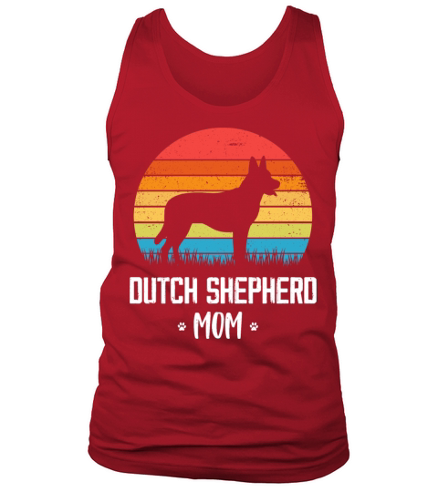 Dutch Shepherd Mom Retro Vintage Tank Top Unisex