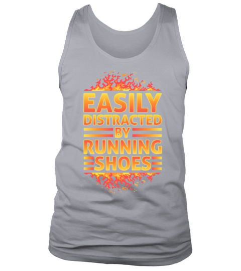 Easily Distracted By Running Shoes - Ironic Tank Top Unisex