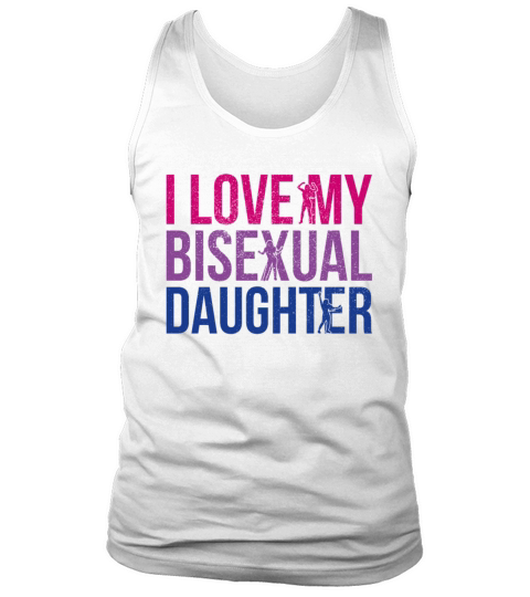 I Love My Bisexual Daughter Bi Pride Mom Tank Top Unisex