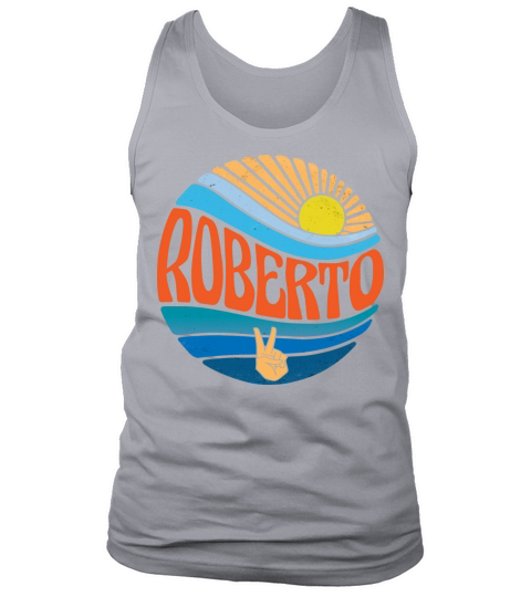 Roberto Shirt Vintage Sunset Roberto Groovy Tie Tank Top Unisex