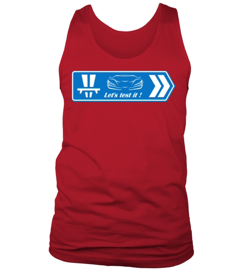 Sportscar lets test it Tank Top Unisex