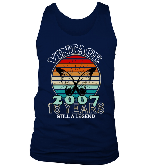 Vintage 16th Birthday 2007 Sports Gift Tank Top Unisex