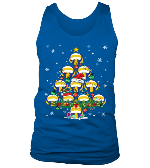 Volleyball Christmas Tree Santa Pickleball Lights Tank Top Unisex