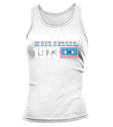 1973 Vintage born in Retro age Birthday gift idea Tank top Woman