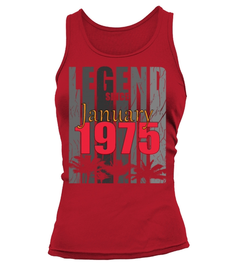 1975 January retro birthday gift Tank top Woman