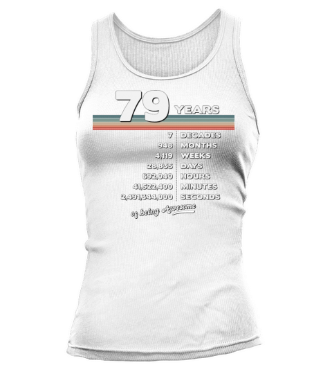 79th Birthday Vintage 79 Years Old Retro 948 Tank top Woman
