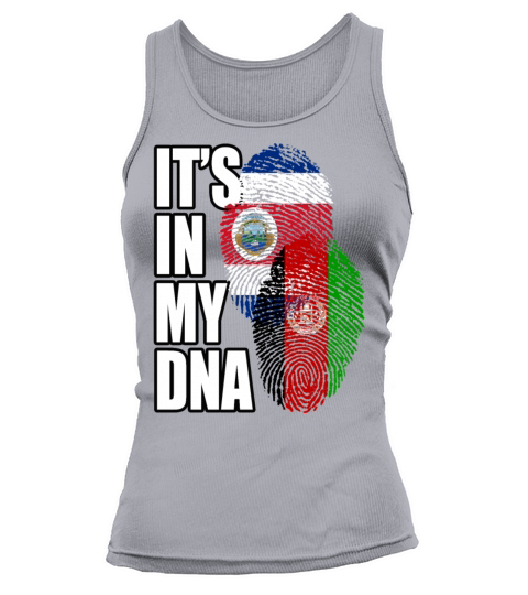 Afghan And Costa Rican Mix Heritage DNA Flag Tank top Woman