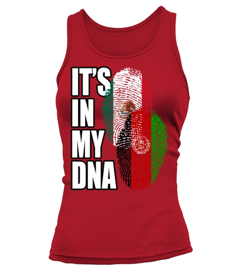 Afghan And Mexican Mix Heritage DNA Flag Tank top Woman