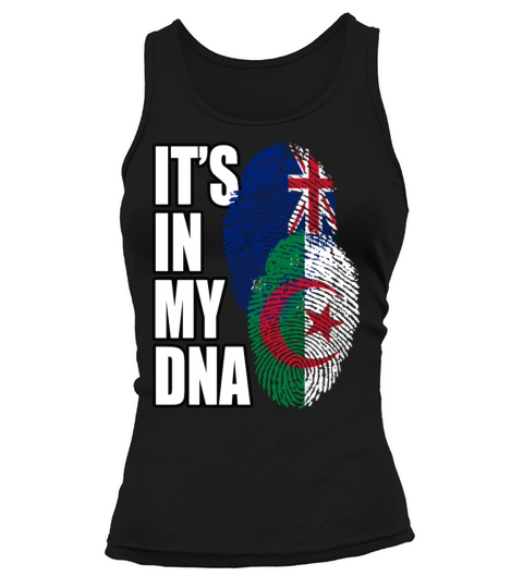 Algerian And New Zealand Mix Heritage DNA Flag Tank top Woman