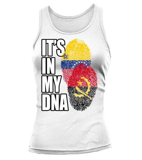 Angolan And Venezuelan Mix Heritage DNA Flag Tank top Woman