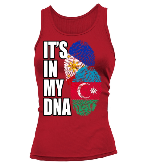 Azerbaijani And Filipino Mix Heritage DNA Flag Tank top Woman
