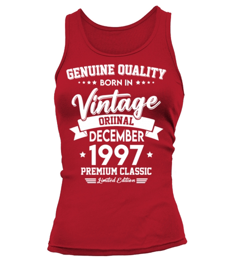 Born In December 1997 Original Vintage Tank top Woman