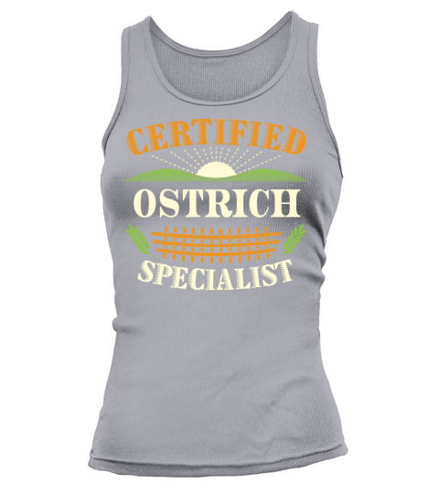 Certified Ostrich Specialist Farmer Funny Farming Tank top Woman