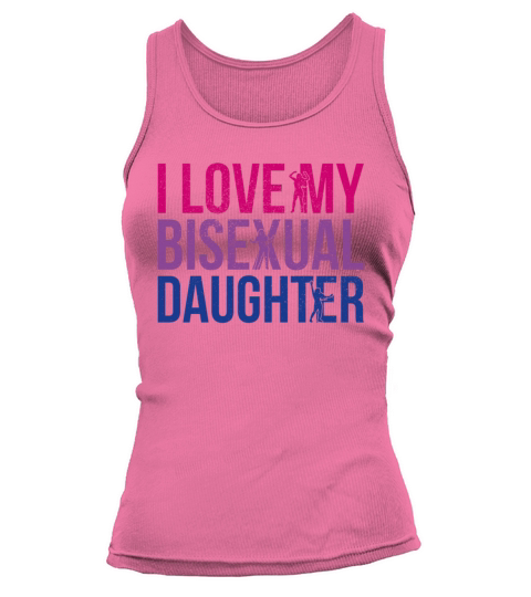 I Love My Bisexual Daughter Bi Pride Mom Tank top Woman