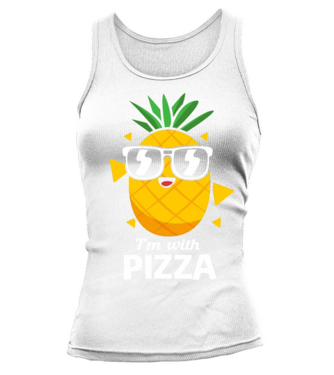 Matching Couple Halloween Im With Pizza Tank top Woman