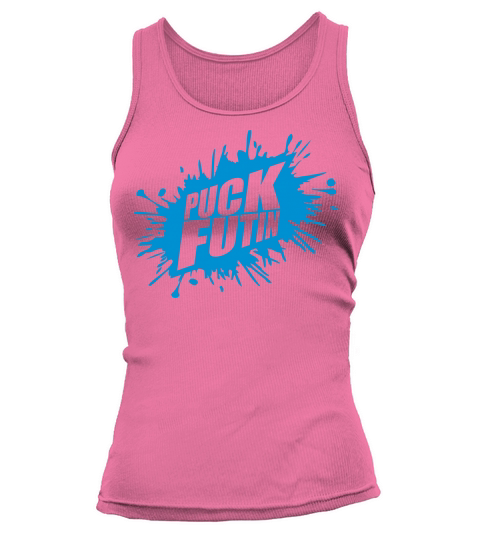 puck futin logo design Tank top Woman