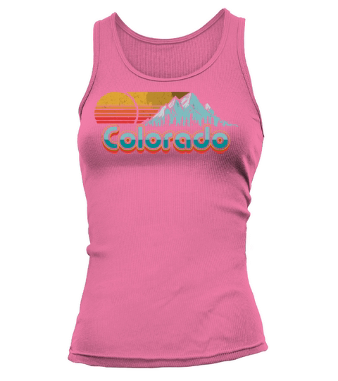 Retro Throwback Colorado Mountains Tank top Woman
