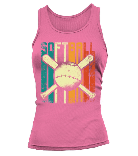 Retro Vintage Softball Tank top Woman