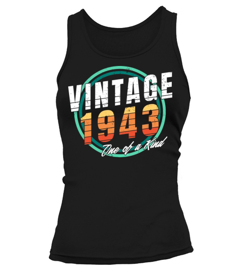 Vintage 1943 Shirt for Men Women 80 Year Old 80th Tank top Woman