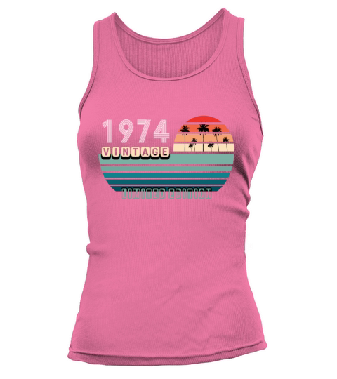Vintage Birthday Birthday Retro 1974 Limited Tank top Woman